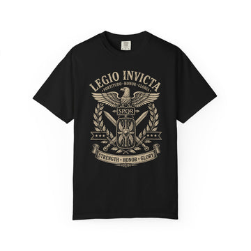 Legio Invicta Roman Eagle Strength, Honor, Glory  Mens WUNDERLAND Heritage Short Sleeve Tee
