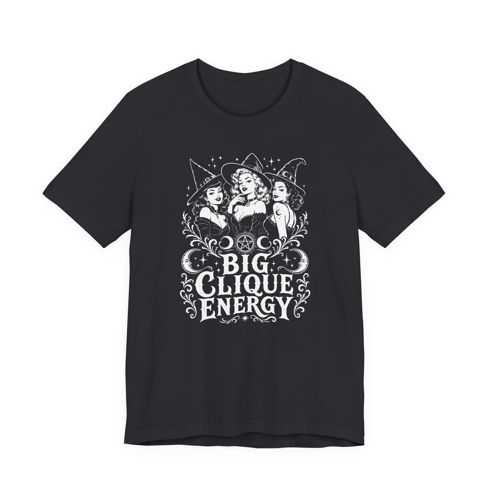 Witch Sisters 'Big Clique Energy' Women's Halloween Classic Fit Tee