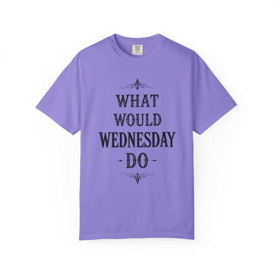 What Would Wednesday Do Womens WUNDERLAND Backyard Dept Halloween Booteek Short Sleeve Tee