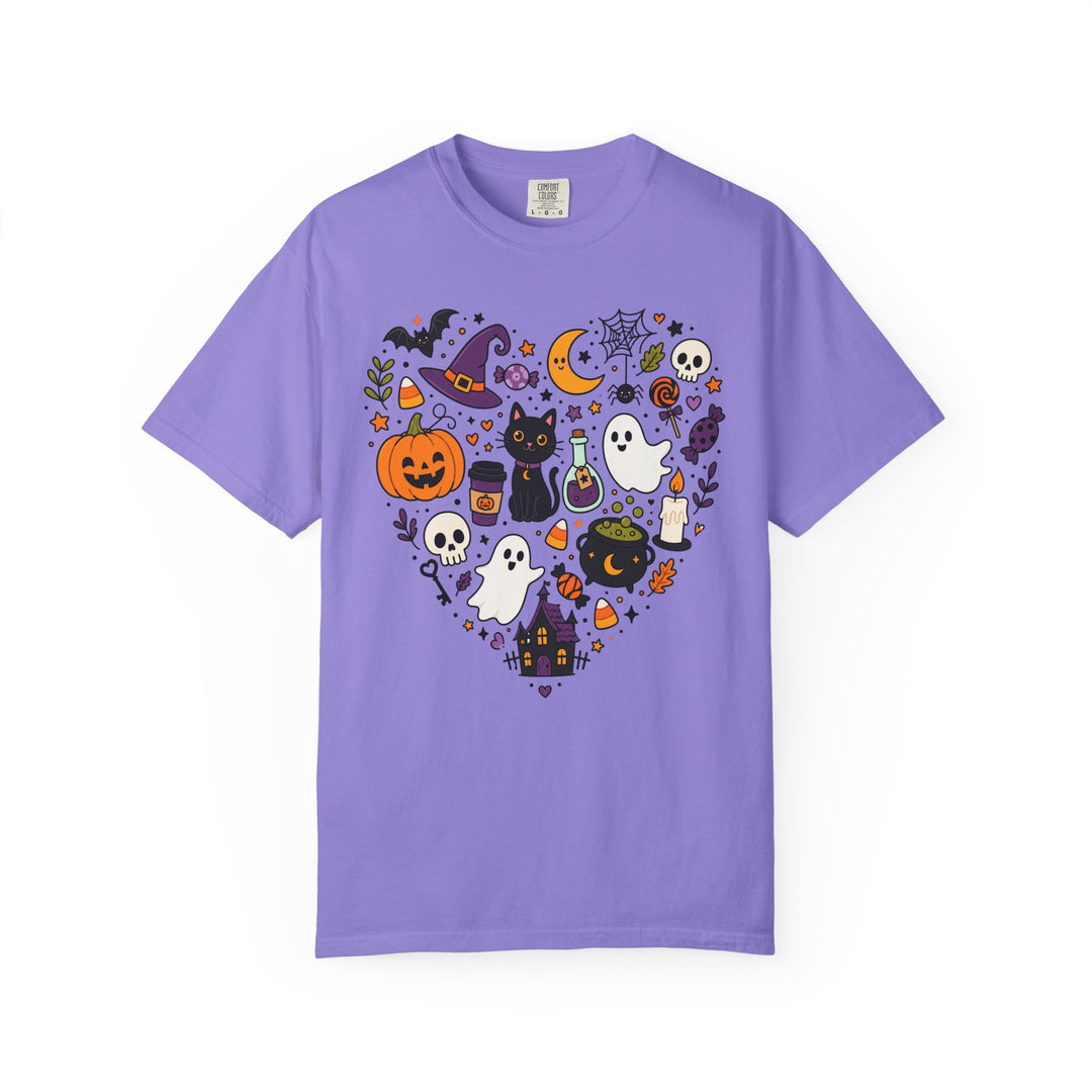 Halloween Heart Cute Spooky Icons Womens WUNDERLAND Halloween Booteek Short Sleeve Tee