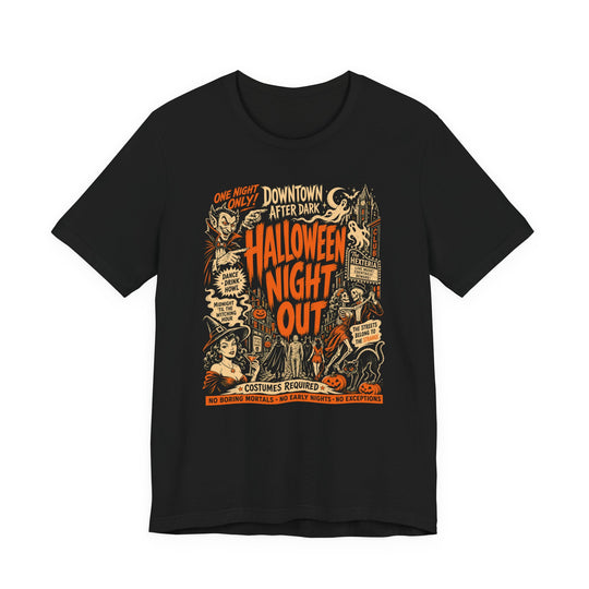 Halloween Night Out — Retro Spooky Poster Women&