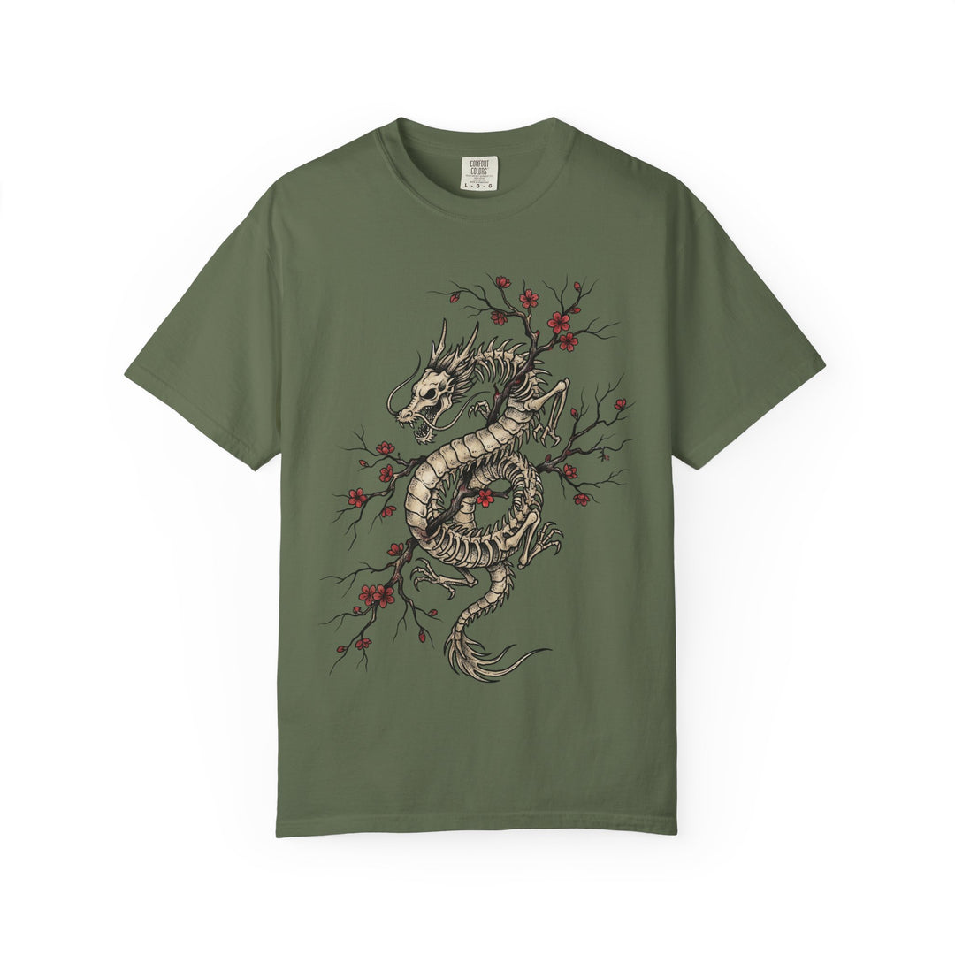 Beast And Blossoms Dragon Tattoo Menss ATOMYK Short Sleeve Tee