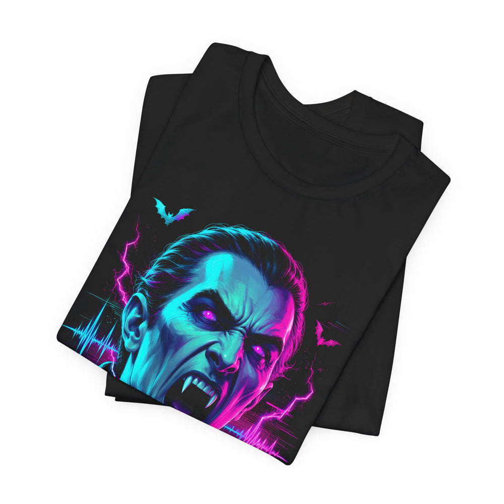 Dracula Vampire Retro Vaperwave Men's Halloween Classic Fit Tee