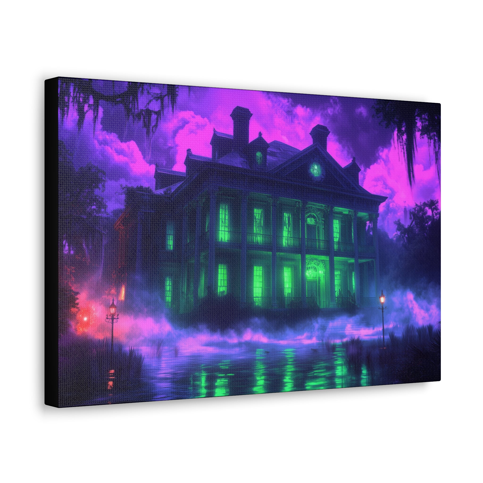 The Haunted Mansion Of The Bayou Canvas Print