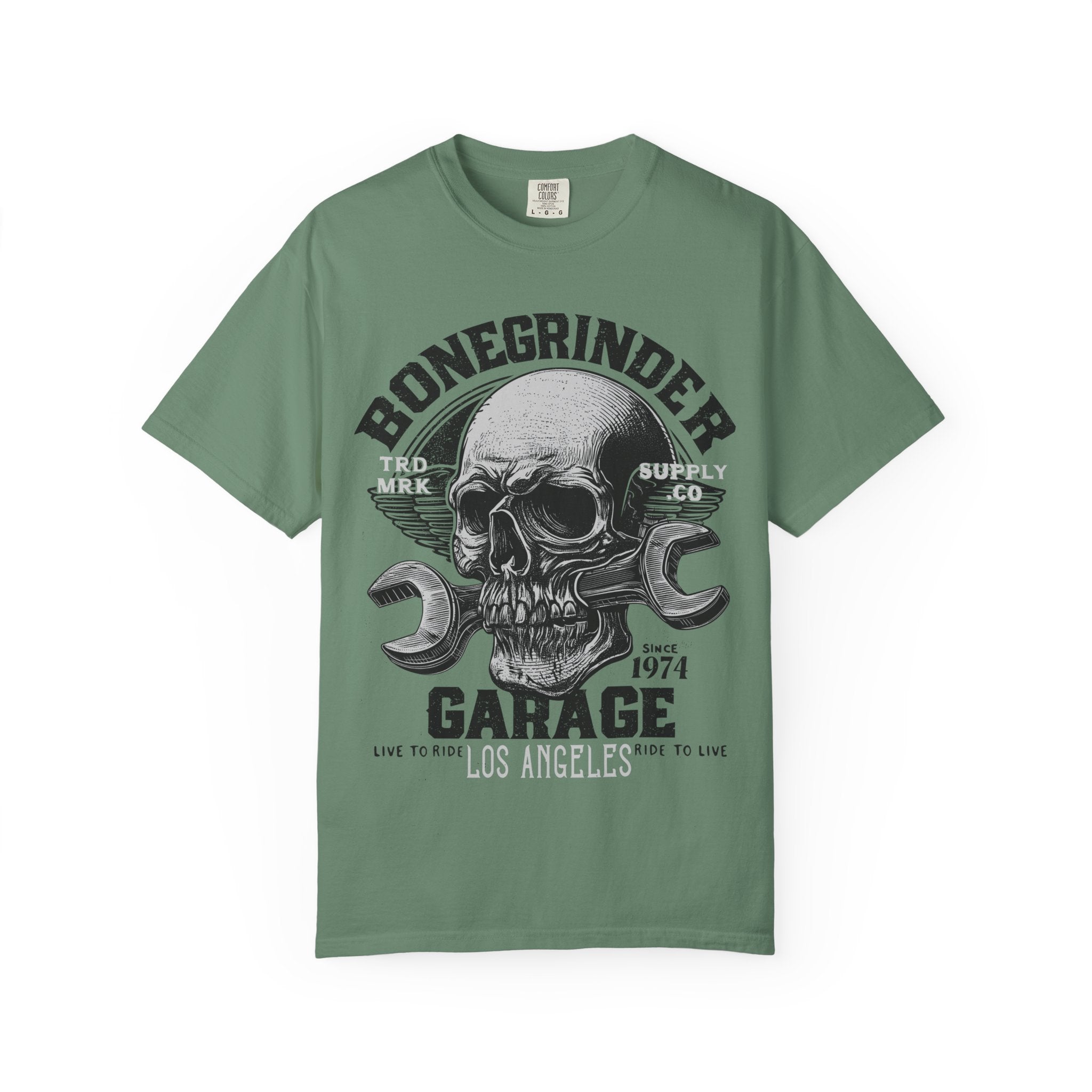 BONEGRINDER GARAGE Mens WUNDERLAND Short Sleeve Tee