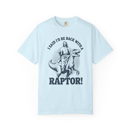 Vintage Jesus Riding Velociraptor Mens WUNDERLAND Vibes Short Sleeve Tee