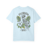 Florida Parrot T-Shirt Tropical Island Supply 1974 Mens AQUAVIDA Short Sleeve Tee
