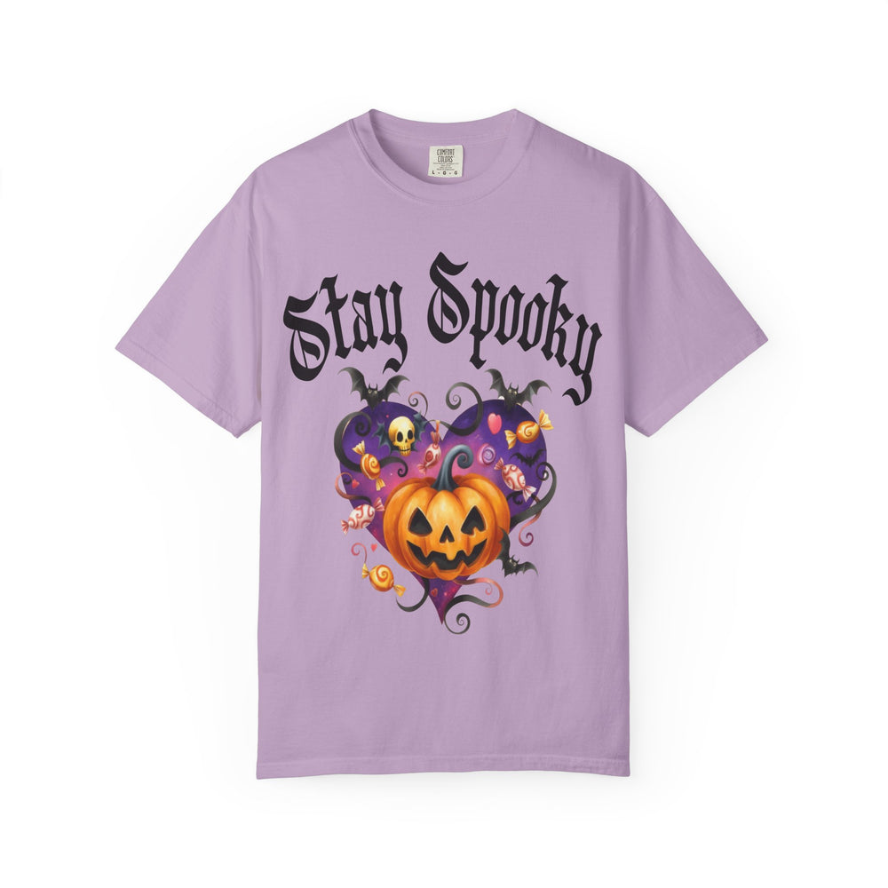 Stay Spooky Gothic Pumpkin Heart Womens WUNDERLAND Backyard Dept Halloween Booteek Short Sleeve Tee
