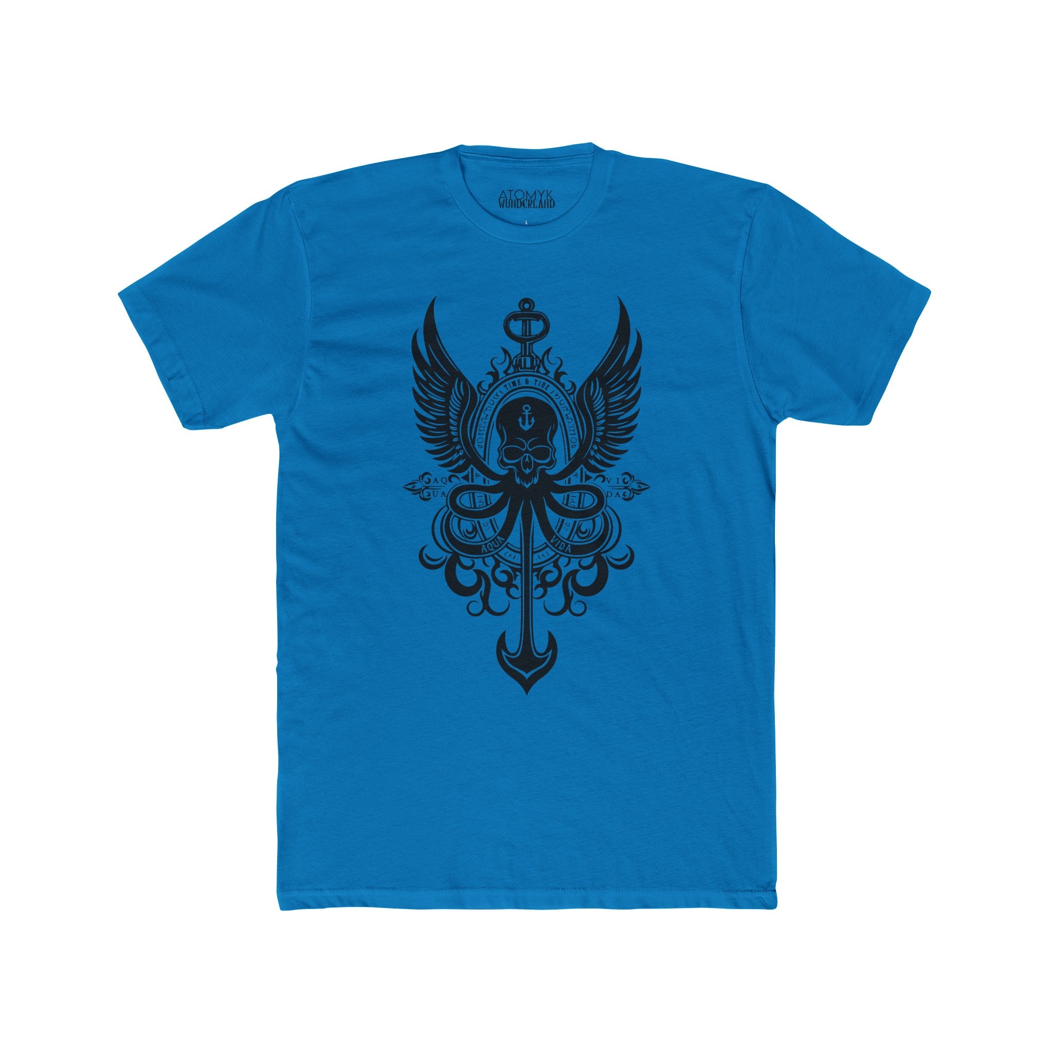 Time & Tide Crest Mens Aqua Vida Graphic Tee