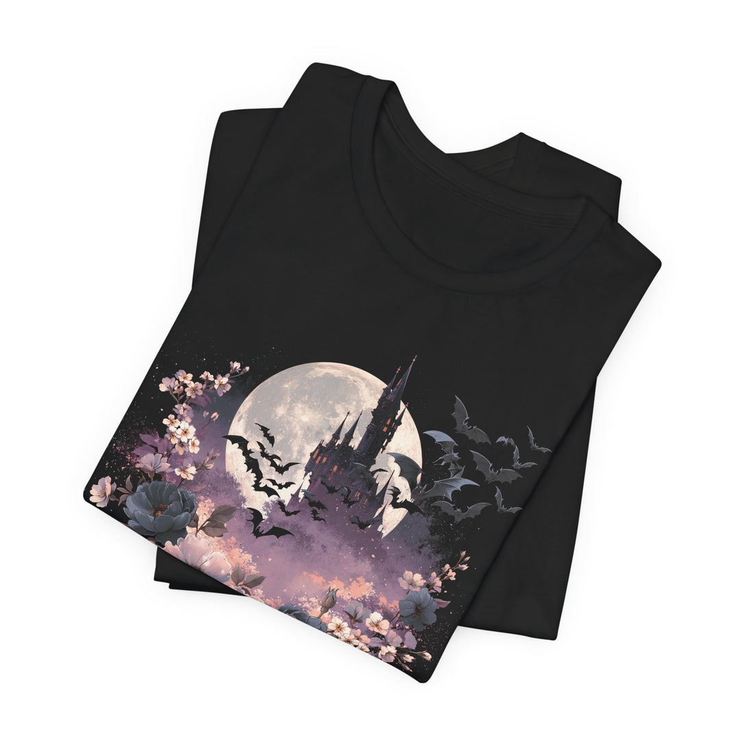 Moonlit Haunted Castle &amp; Bats Floral Women&