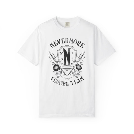 Nevermore Fencing Team Womens WUNDERLAND Backyard Dept Halloween Booteek Short Sleeve Tee