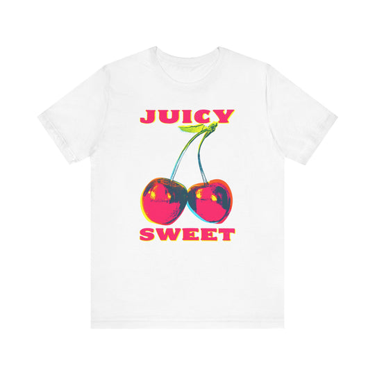 Juicy Sweet Vintage Pop Art Womens L'Atomique Relaxed Graphic Short Sleeve Tee