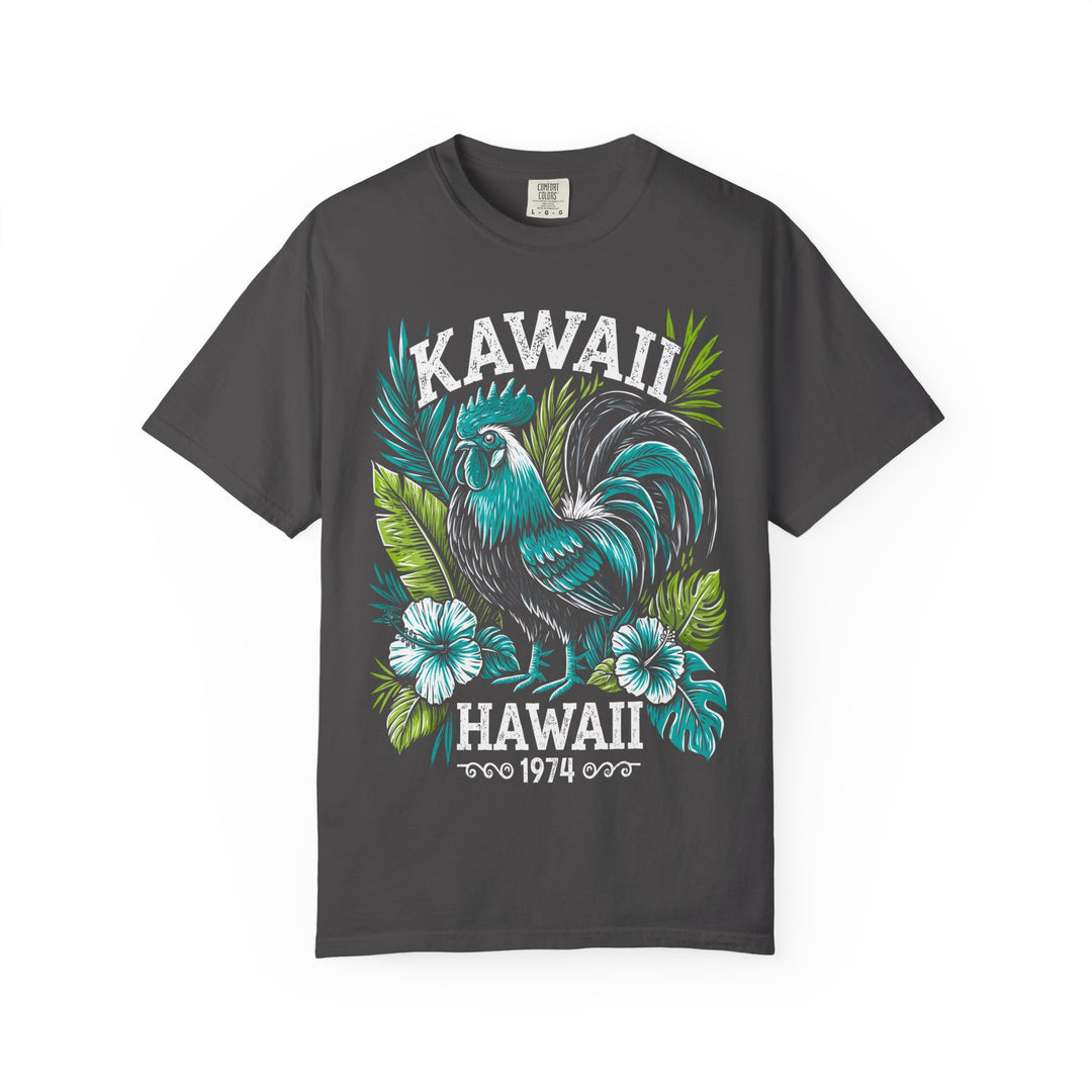 Kawaii Hawaii Tropical Rooster Mens AQUAVIDA Short Sleeve Tee