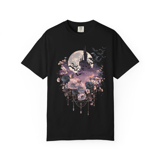 Moonlit Haunted Castle &amp; Bats Floral Women&