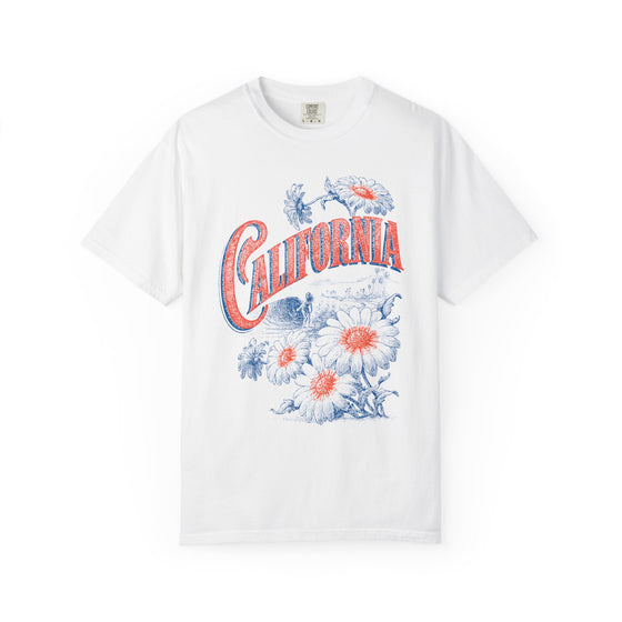 California Summer Surf Womens L'Atomique Relaxed Fit Comfort Colors Graphic Tee