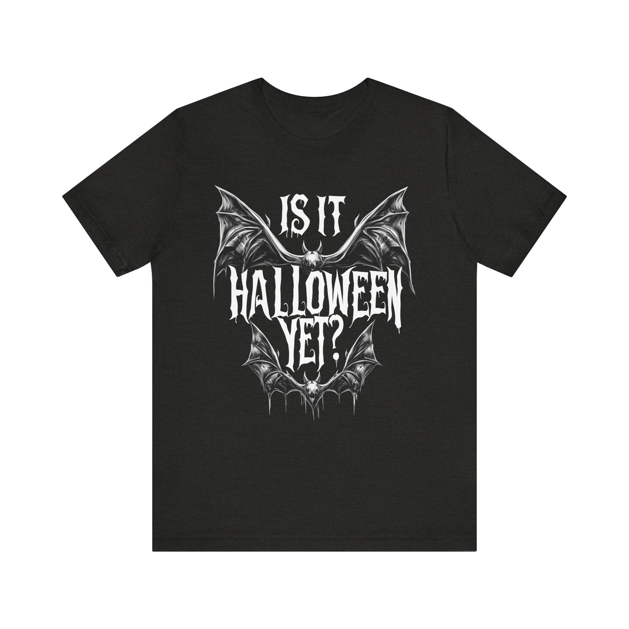 Is It Halloween Bats Mens Halloween Booteek Jersey Short Sleeve Tee