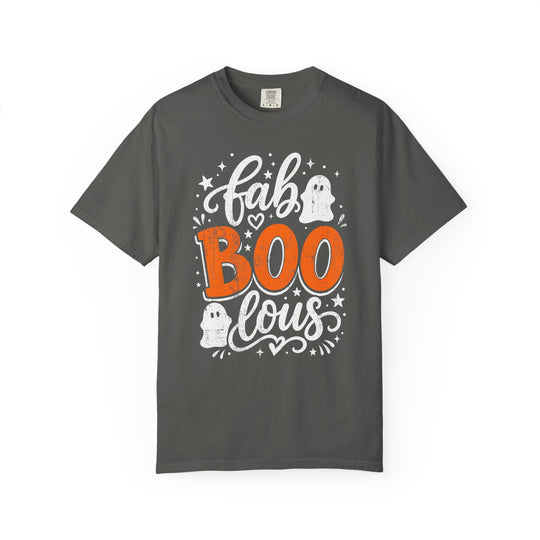 Fab BOOlous Ghosts Script Womens WUNDERLAND Halloween Booteek Short Sleeve Tee
