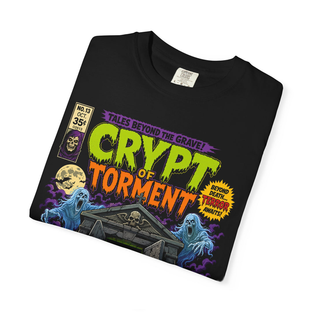 Crypt Of Torment Horror Comic Mens WUNDERLAND Halloween Booteek Short Sleeve Tee