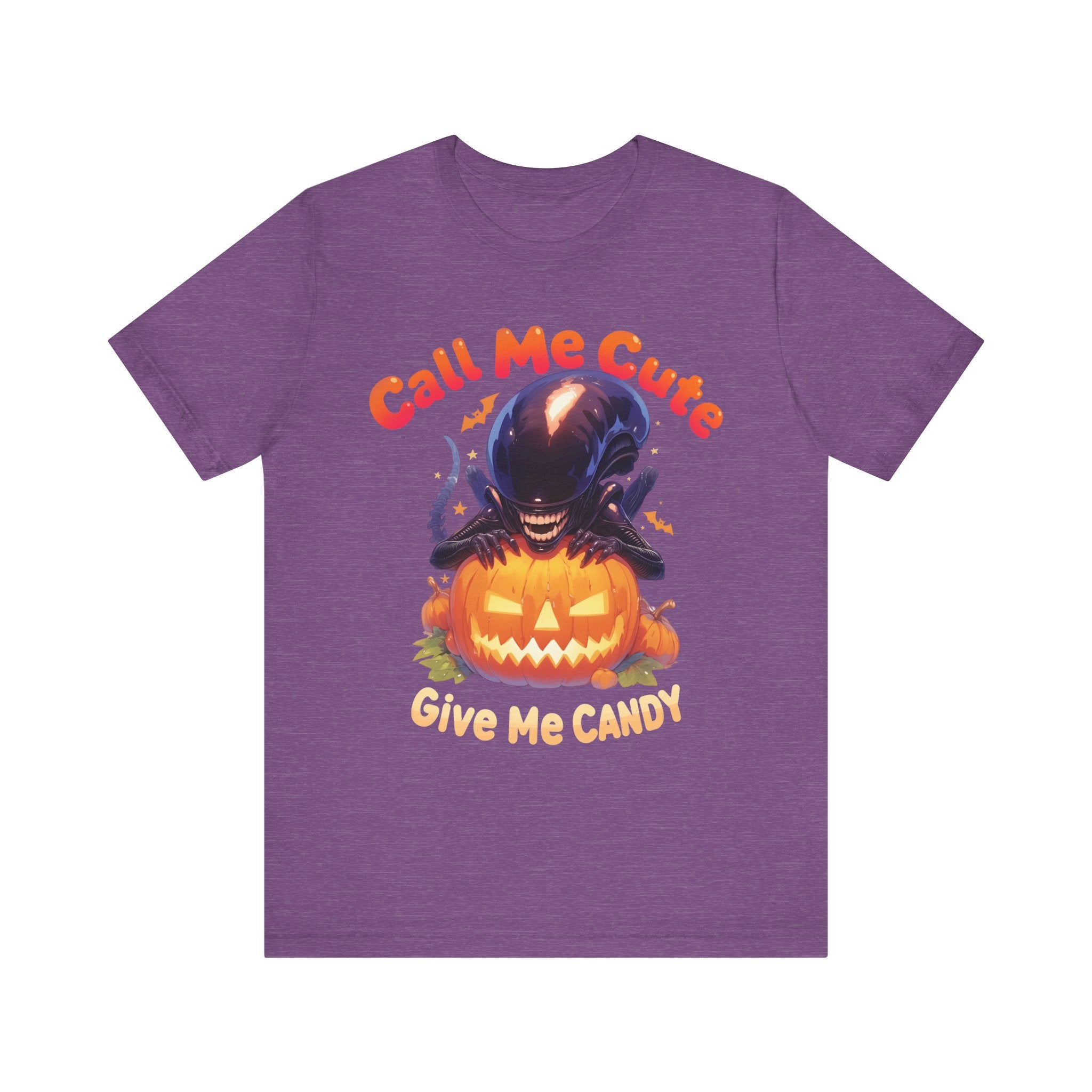 Call Me Cute Give Me Candy Womens Halloween Booteek Jersey Short Sleeve Tee