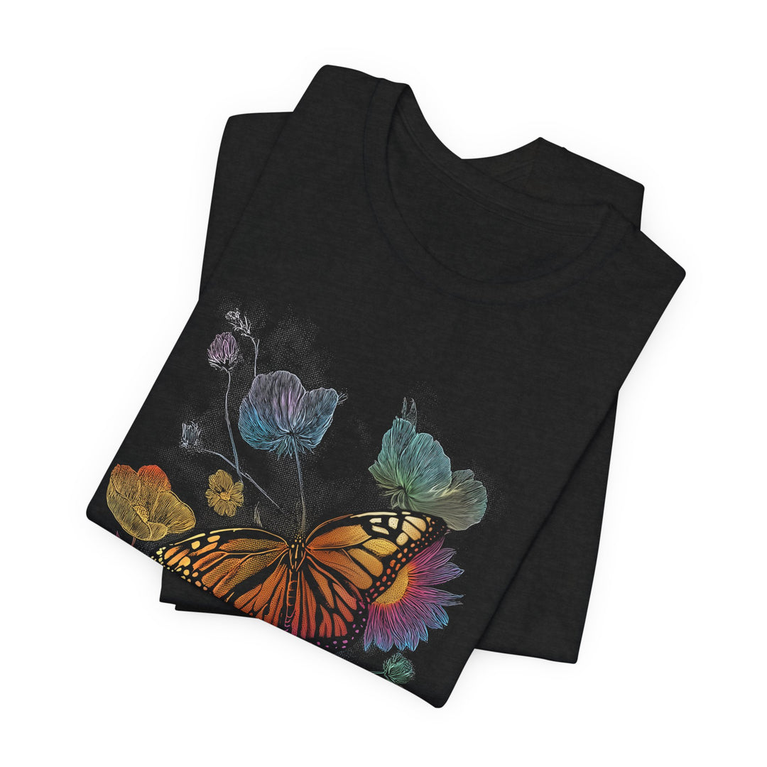 WILDFLOWER BUTTERFLY vintage Womens L&
