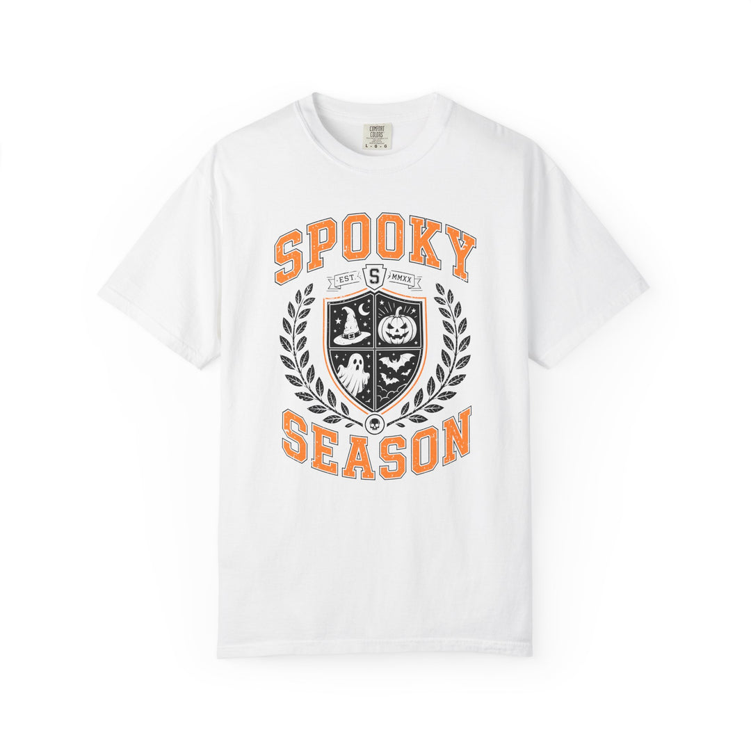 Spooky Season Crest Womens WUNDERLAND Halloween Booteek Short Sleeve Tee