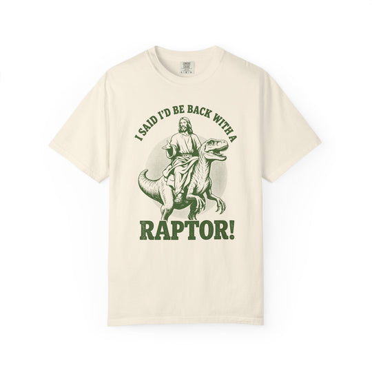 Vintage Jesus Riding Velociraptor Mens WUNDERLAND Vibes Short Sleeve Tee