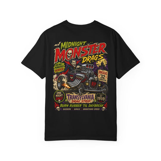Monster Dracula Hot Rod Mens WUNDERLAND Halloween Booteek Short Sleeve Tee