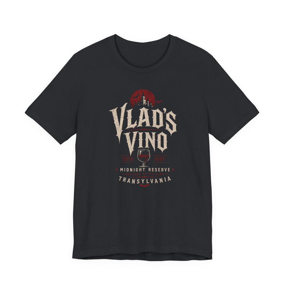 Vlad's Vino Transylvania Vampire Wine Men's Halloween Classic Fit Tee