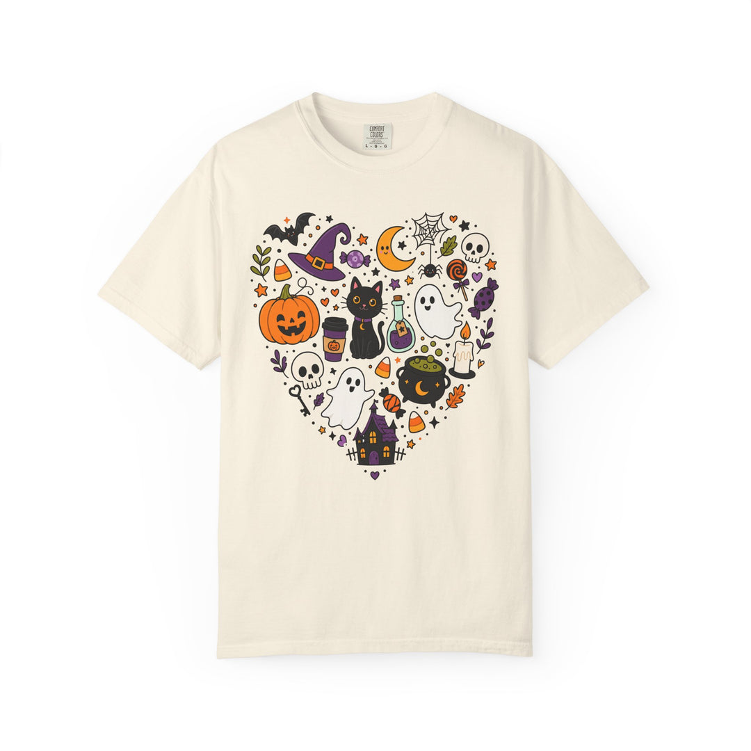 Halloween Heart Cute Spooky Icons Womens WUNDERLAND Halloween Booteek Short Sleeve Tee