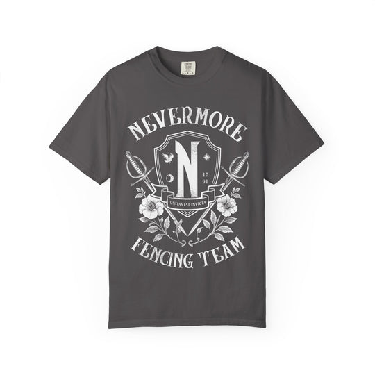 Nevermore Fencing Team Womens WUNDERLAND Backyard Dept Halloween Booteek Short Sleeve Tee