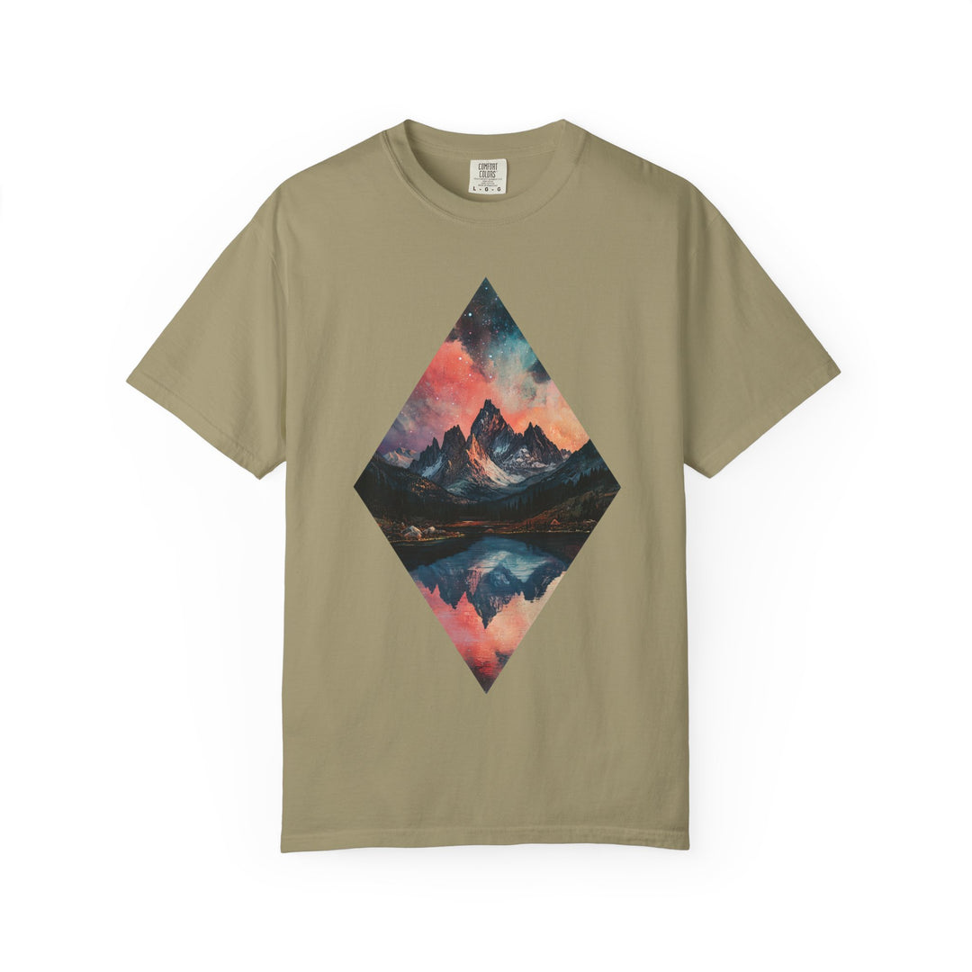 Diamond Mountain Landscape Mens WUNDERLAND Vibes Short Sleeve Tee