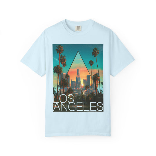 Los Angeles Geo Sunset Mens WUNDERLAND Vibes Short Sleeve Tee