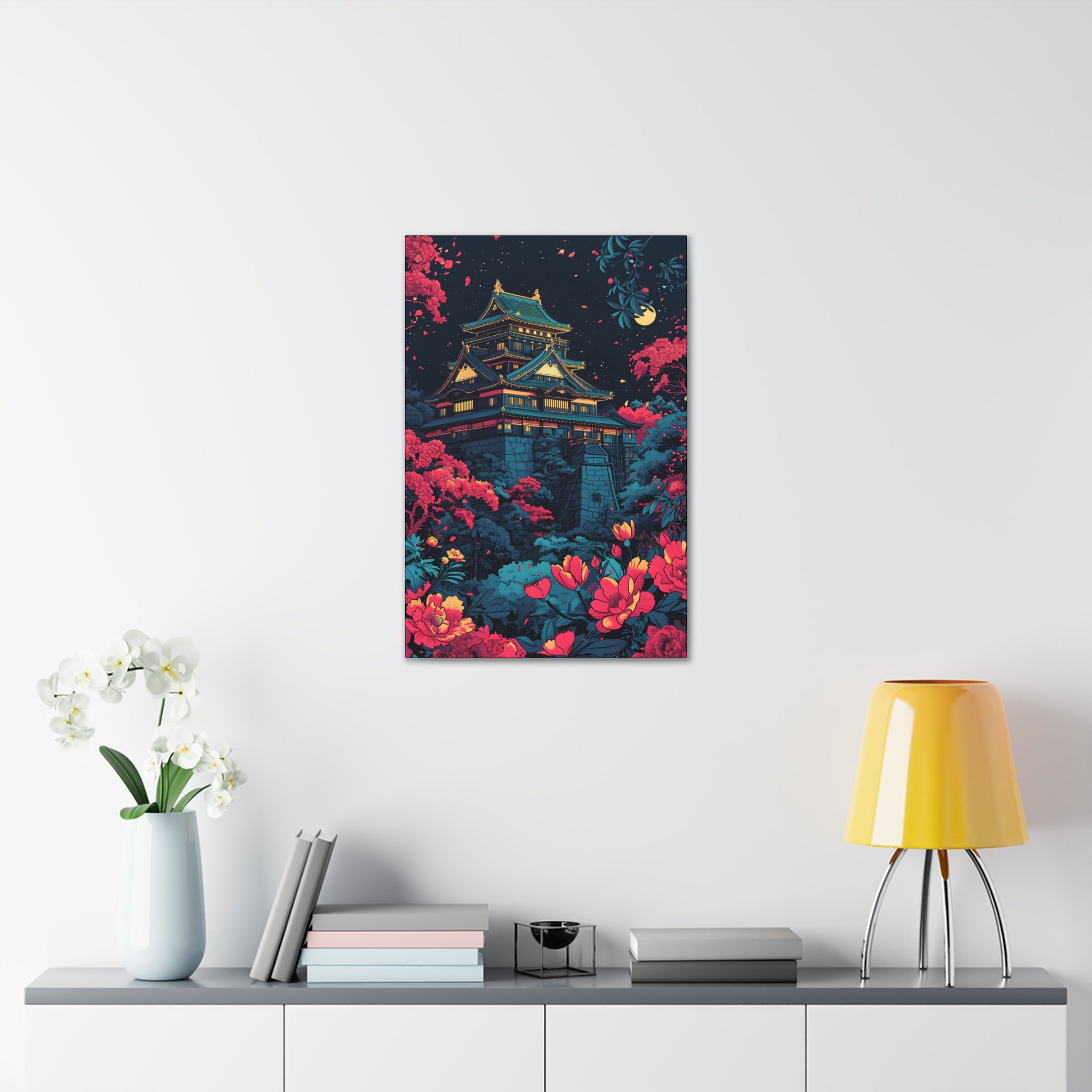 Under the Osaka Moon Canvas Print