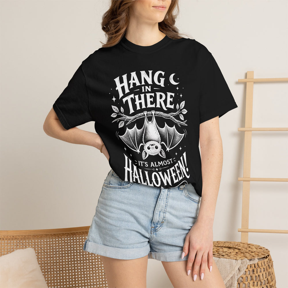 Hang In There Womens WUNDERLAND Halloween Booteek Short Sleeve Tee