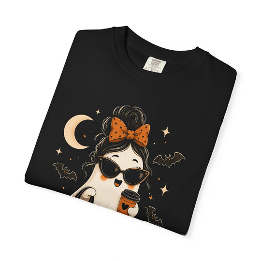 Hey Boo Cute Ghost Womens WUNDERLAND Halloween Booteek Short Sleeve Tee
