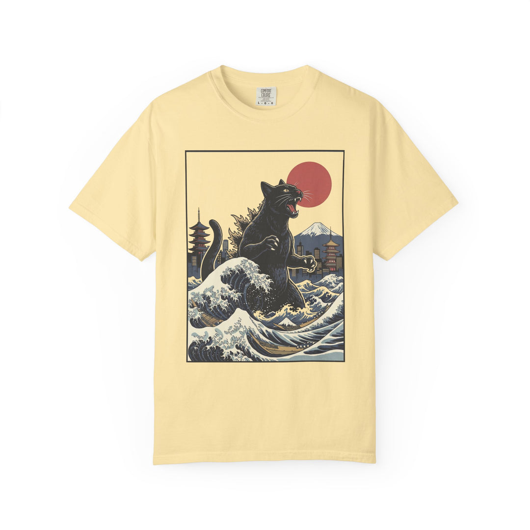 Catzilla Attacks Tokyo Mens WUNDERLAND Vibes Short Sleeve Tee