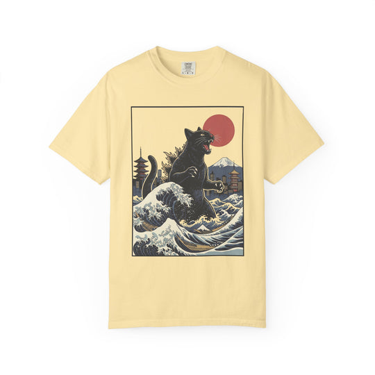 Catzilla Attacks Tokyo Mens WUNDERLAND Vibes Short Sleeve Tee
