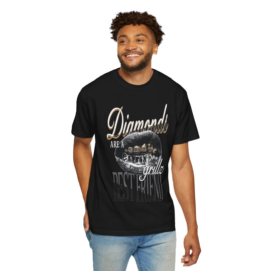 DIAMONDS ARE A GRILLZ BEST FRIEND Mens WUNDERLAND Short Sleeve Tee
