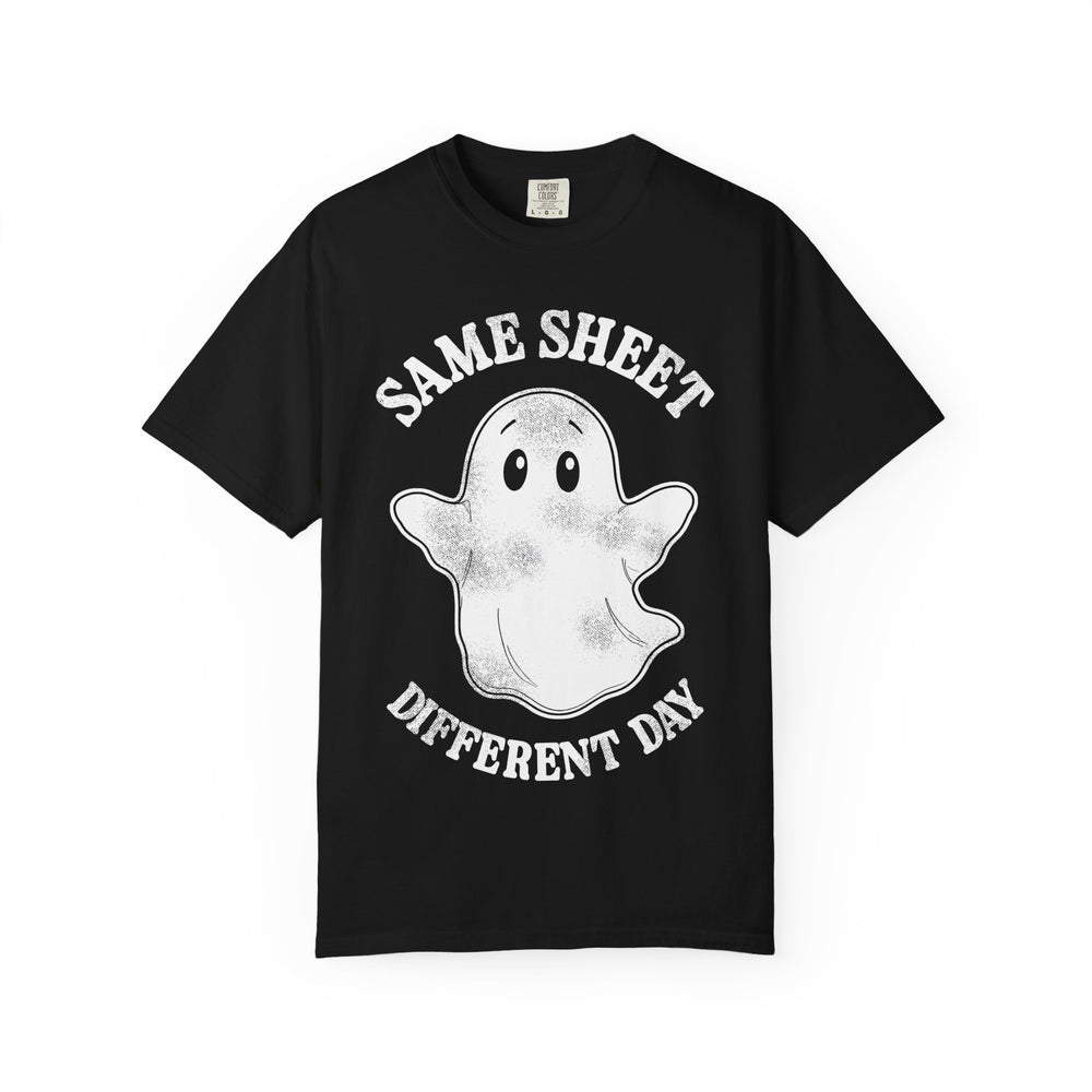 Same Sheet Womens WUNDERLAND Backyard Dept Halloween Booteek Short Sleeve Tee