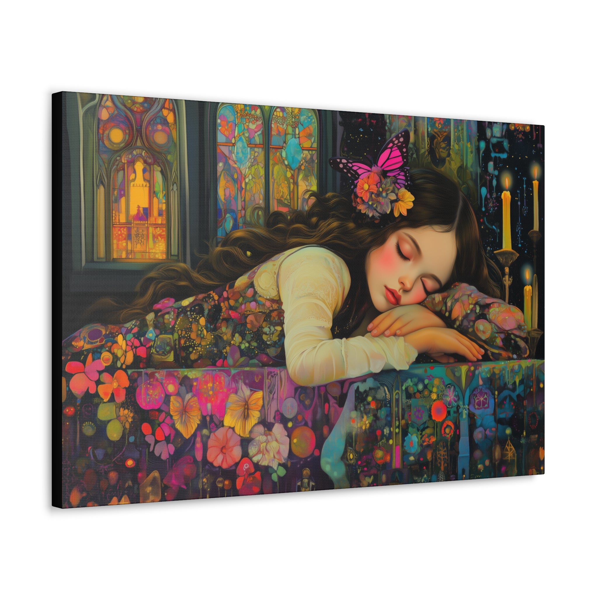 A Dream In Her Sleep Canvas Print