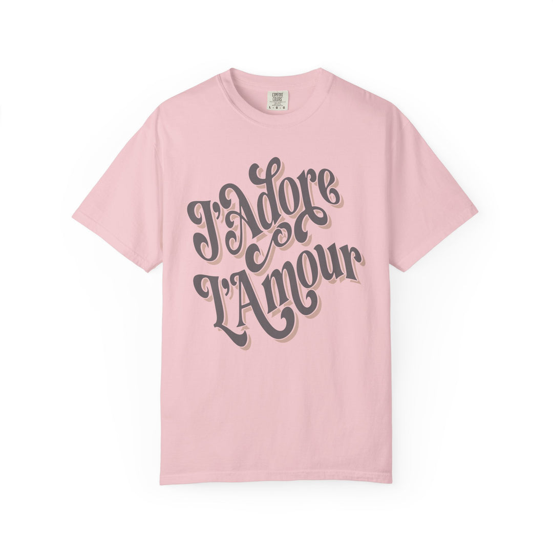 J'Adore L'Amour Womens L'Atomique Relaxed Fit Comfort Colors Graphic Tee