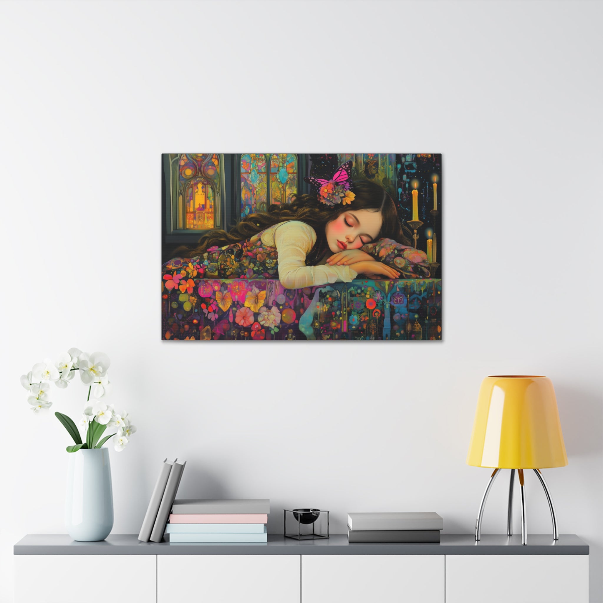 A Dream In Her Sleep Canvas Print