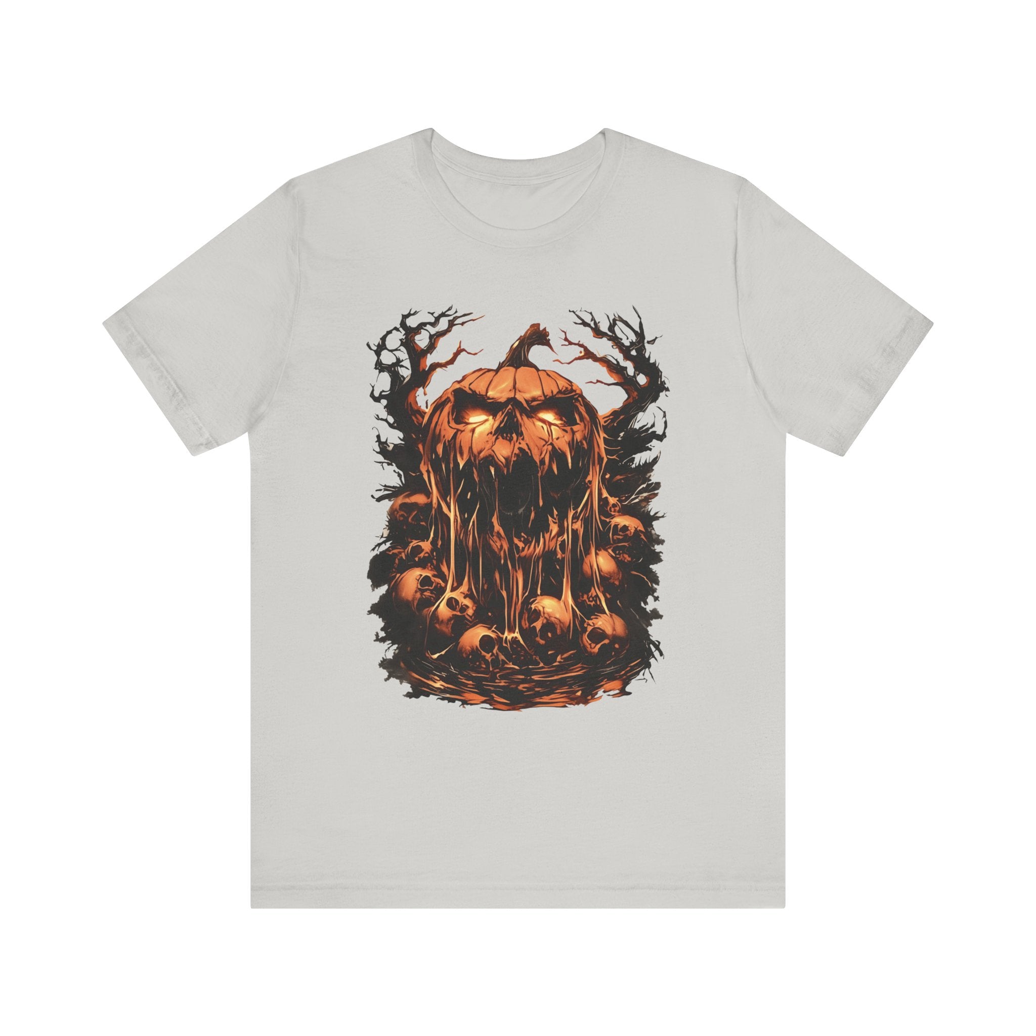 Screaming Pumpkin Mens Halloween Booteek Jersey Short Sleeve Tee