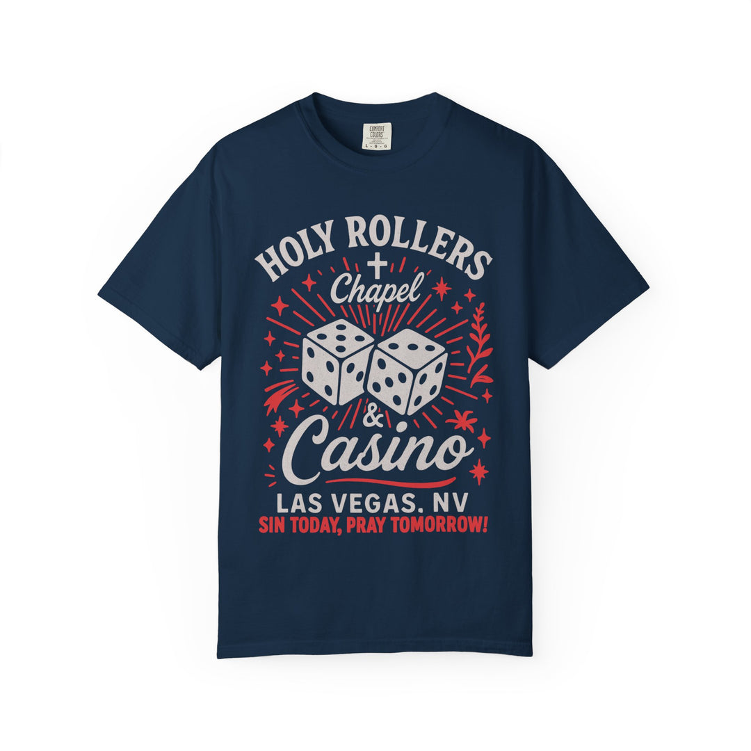 HOLY ROLLERS CASINO Mens WUNDERLAND Short Sleeve Tee