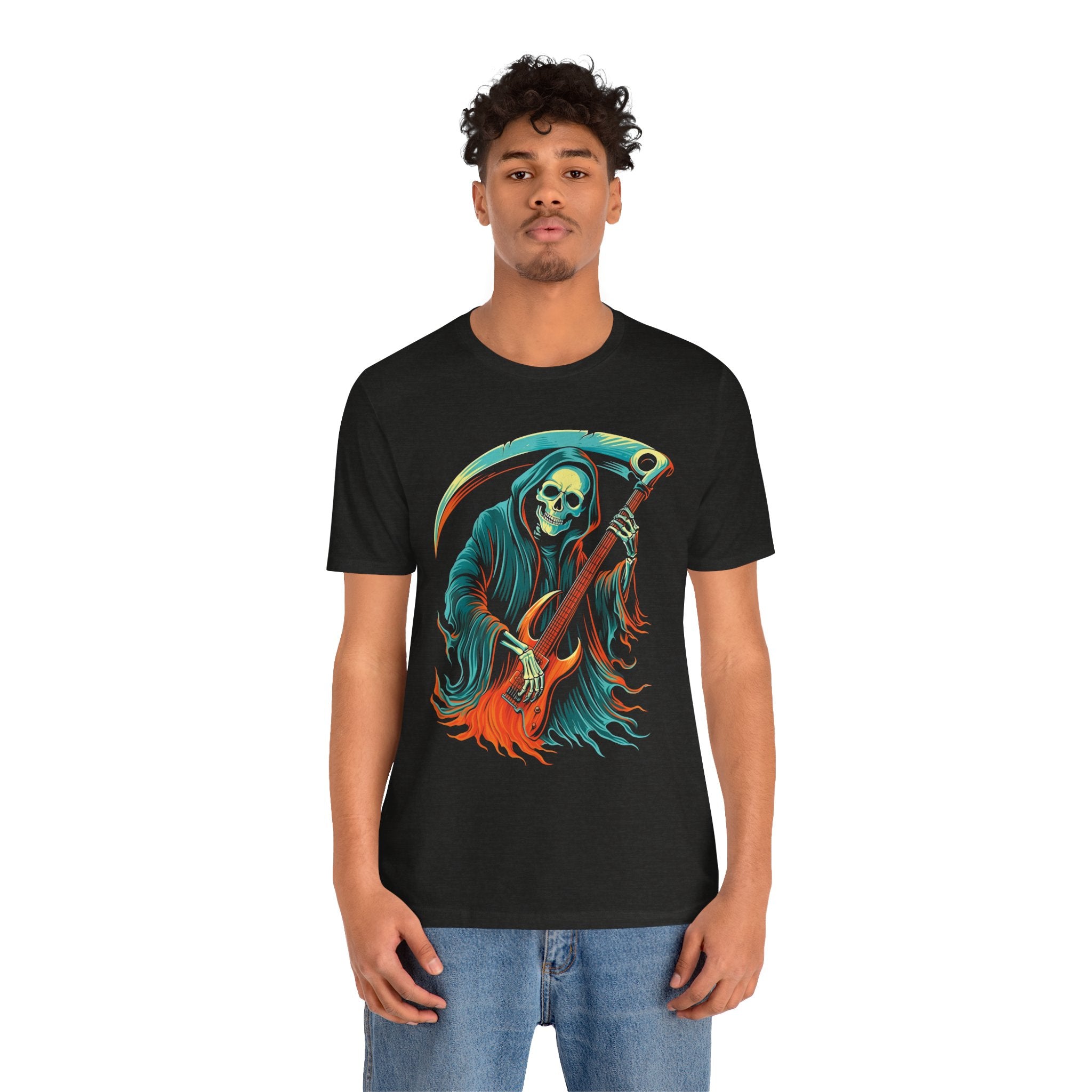 Reaper Rock Mens Halloween Booteek Jersey Short Sleeve Tee