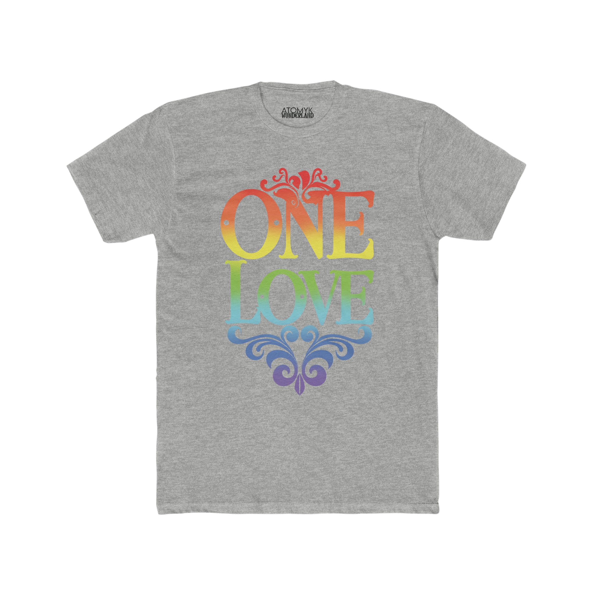 One Love Rainbow Blend Mens Pride 24 Graphic Tee