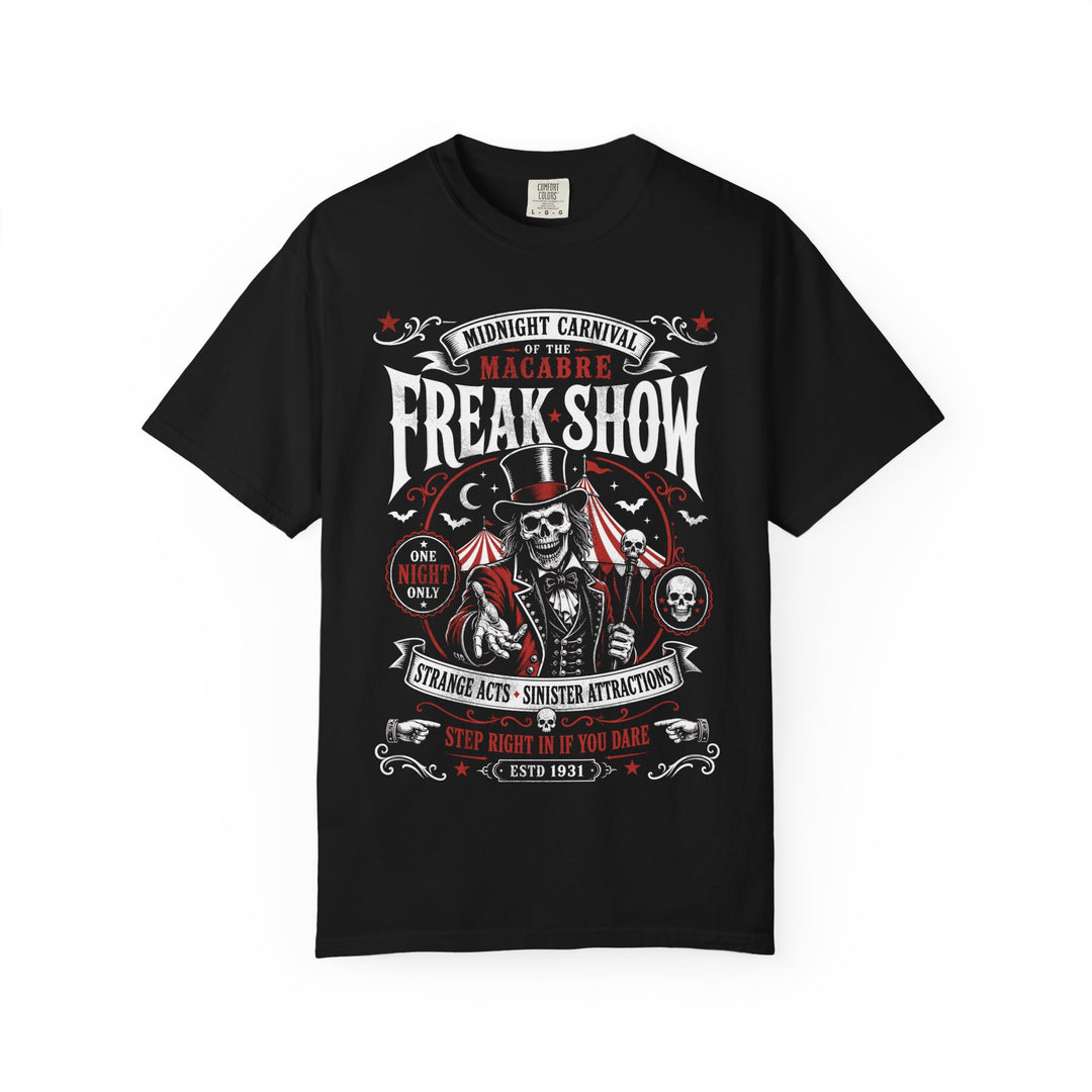 Midnight Carnival Macabre Skeleton Mens WUNDERLAND Halloween Booteek Short Sleeve Tee