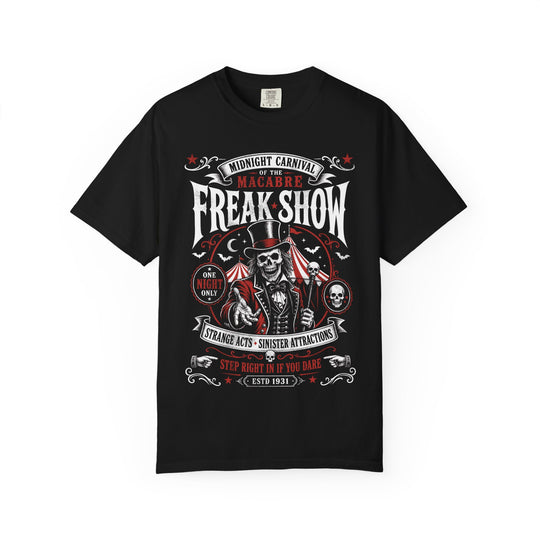 Midnight Carnival Macabre Skeleton Mens WUNDERLAND Halloween Booteek Short Sleeve Tee