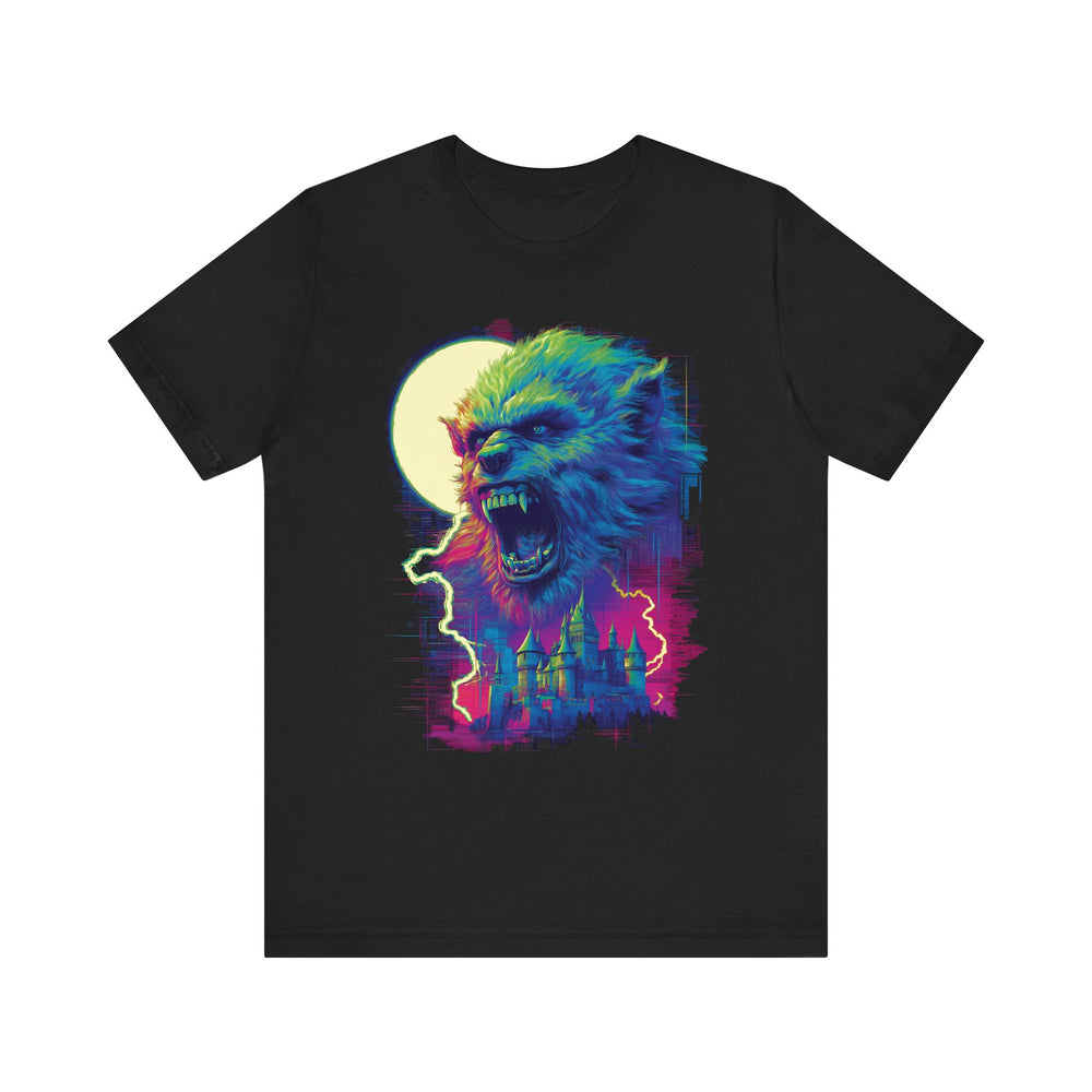 Wolfman Darkwave Mens WUNDERLAND Backyard Dept Halloween Booteek Soft Cotton Jersey Short Sleeve Tee