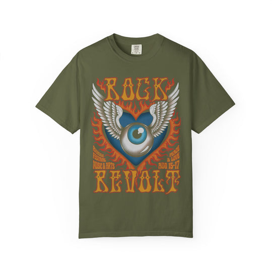 Rock Revolt Music Festival Womens L'Atomique Relaxed Fit Comfort Colors Graphic Tee